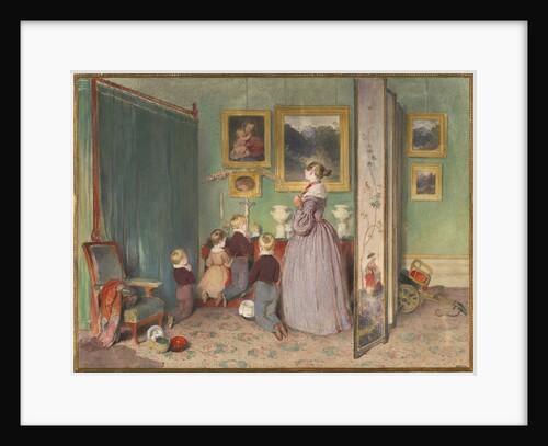 The Evening Prayer (Archduchess Sophie with children), 1839 by Peter Fendi