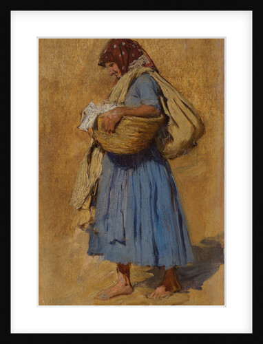 A Farmer?s Wife Blowing her Nose, ca 1871-1874 by August Ritter von Pettenkofen