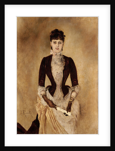 Portrait of Isabella Reisser, 1885 by Anton Romako
