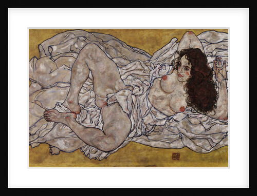 Reclining Woman, 1917 by Egon Schiele