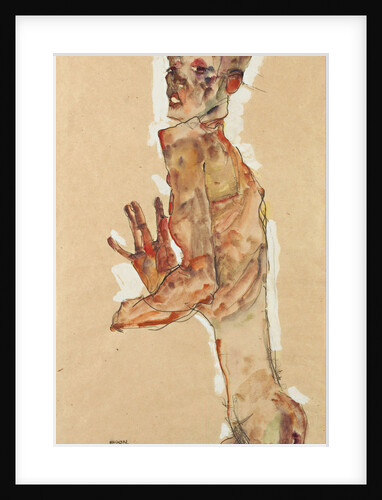 Self-Portrait with Splayed Fingers, 1911 by Egon Schiele