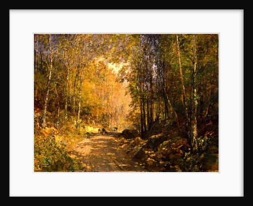 Forest Lane near Schärfling, 1890 by Emil Jakob Schindler