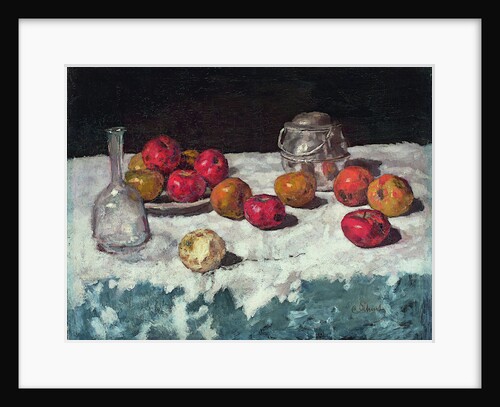 Still life with apples, 1889 by Carl Schuch