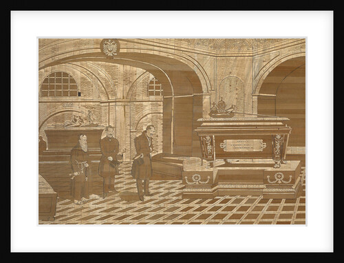 Emperor Nicholas I at the coffin of Emperor Francis I of Austria, ca 1835 by Anonymous