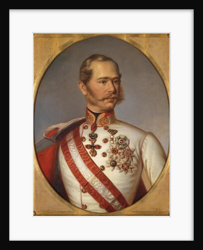 Portrait of Franz Joseph I of Austria, ca 1855 by Anonymous