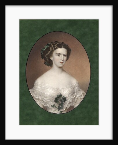 Portrait of Elisabeth of Bavaria, ca 1854 by Anonymous