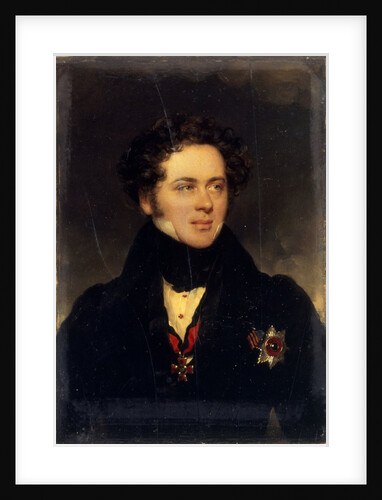 Portrait of Count Alexey Alexeyevich Perovsky, writer Antony Pogorelsky, 1827 by Moritz Michael Daffinger