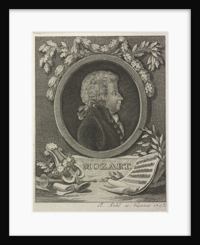 Wolfgang Amadeus Mozart, 1793 by Clemens Kohl