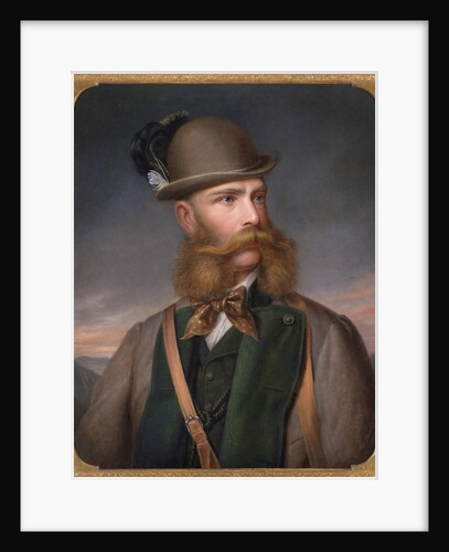 Portrait of Franz Joseph I of Austria in Hunting Dress, 1877 by Edmund Mahlknecht