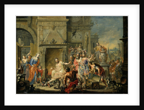 Manius Curius Dentatus refusing the Bribes of the Samnites by Johann Georg Platzer