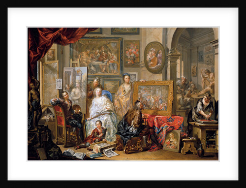 Studio of the painter by Johann Georg Platzer
