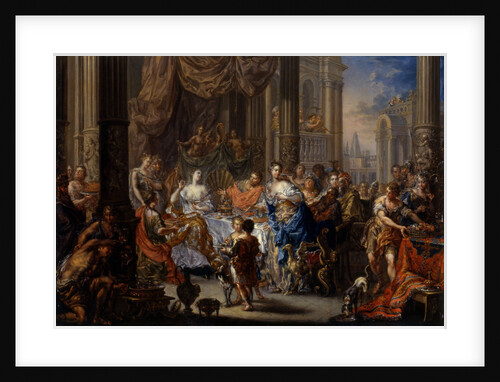 Cleopatras feast by Johann Georg Platzer