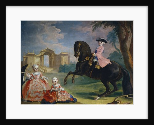 Portrait of the Children of Count Ivan Illarionovich Vorontsov: Artemi, Anna and Eudokia (Avdotya), 1754 by Georg Kaspar von Prenner