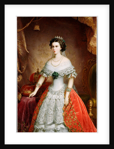 Portrait of Elisabeth of Bavaria, 1856 by Franz Russ the Elder