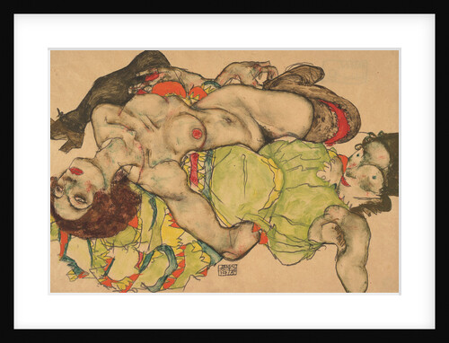 Two Girls Lying Entwined, 1915 by Egon Schiele