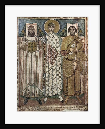 Saint Demetrius of Thessaloniki with the donors, 6th-7th century by Master of Hagios Demetrios