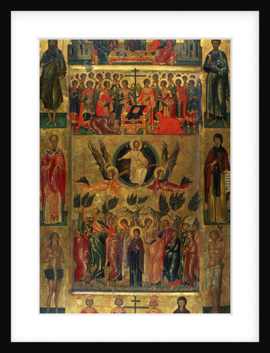 The Ascension of Christ with the Hetoimasia, 15th century by Andreas Ritzos