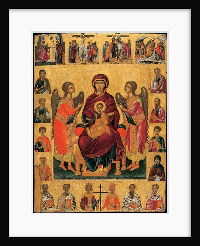 The Virgin and Child enthroned, Late 15th cen by Andreas Ritzos