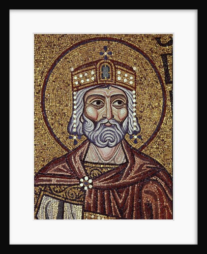 King David (Detail of Interior Mosaics in the St. Marks Basilica), 12th century by Byzantine Master