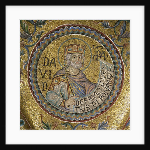 King David (Detail of Interior Mosaics in the St. Marks Basilica), 13th century by Byzantine Master