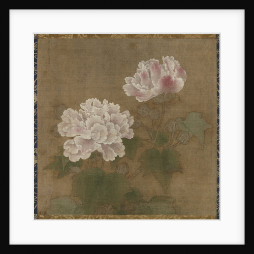 Red hibiscuses (Set of two hanging scrolls), 1197 by Li Di