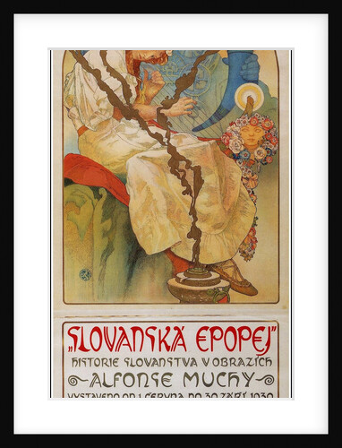 Poster for the exhibition The Slav Epic (Slovanská epopej), 1928 by Alfons Marie Mucha