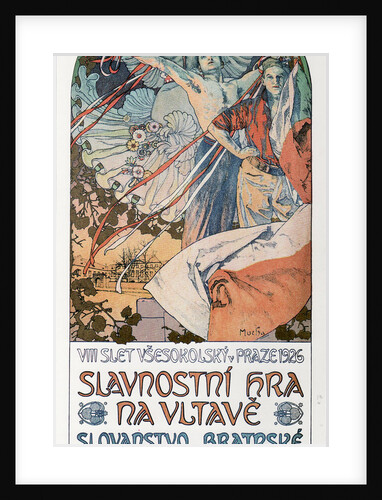 8th Sokol Festival in Prague (Poster), 1925 by Alfons Marie Mucha