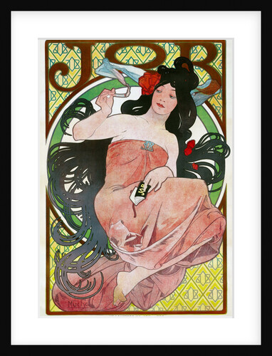 Advertising Poster for the tissue paper Job by Alfons Marie Mucha