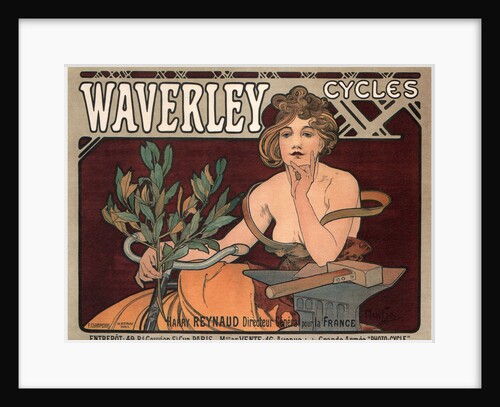 Waverley Cycles, 1896 by Alfons Marie Mucha