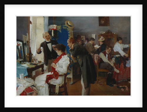 In the Dressing Room, End of 19th cen by Josef Douba