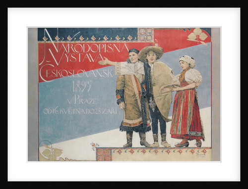 Poster for the Ethnographic Exhibition, 1894 by Vojtech Hynais