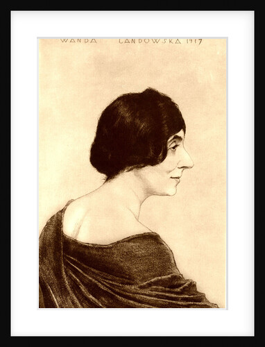 Portrait of Wanda Landowska, 1917 by Emil Orlik