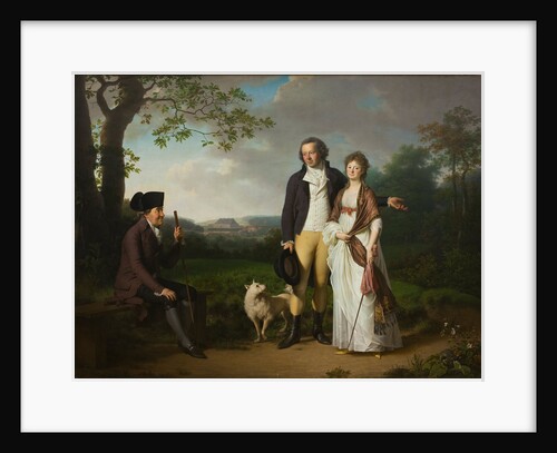 Niels Ryberg with his Son Johan Christian and his Daughter-in-Law Engelke, née Falbe, 1797 by Jens Juel