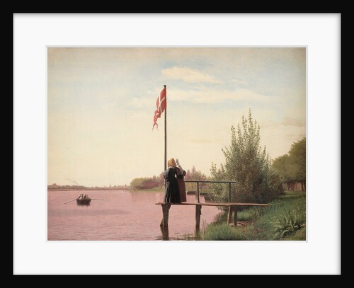 View from Dosseringen near the Sortedam Lake Looking towards the Suburb Nørrebro outside Copenhagen, 1838 by Christen Schiellerup Købke