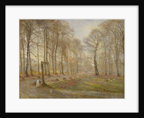 Late Autumn Day in the Jægersborg Deer Park, North of Copenhagen, 1886 by Theodor Philipsen