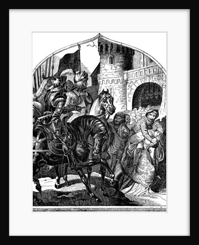 The siege of Weinsbergs castle and the loyal women 1140 by Johann Jakob Kirchhoff