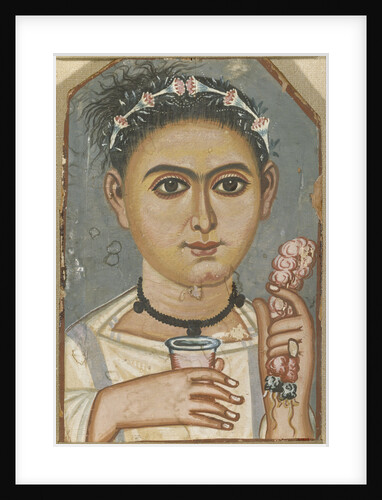Boy with a Floral Garland in His Hair, ca 200-230 by Fayum mummy portraits