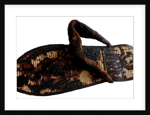Tutankhamun?s sandal decorated with bound prisoners and sema-tawy symbols, 14th cen. BC by Ancient Egypt