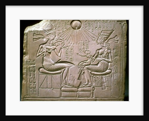 The royal family: Akhenaten, Nefertiti and their children, ca 1350 BC by Ancient Egypt