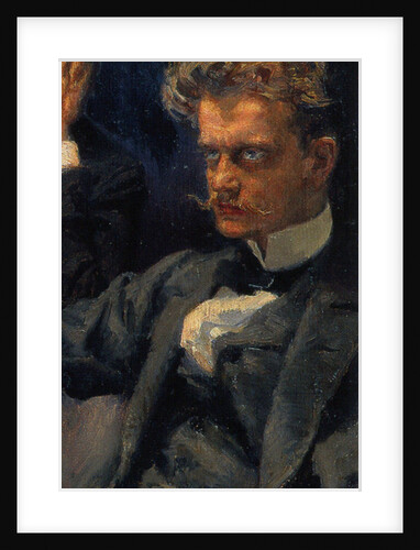 The Symposium, (Detail: Jean Sibelius), 1894 by Akseli Gallen-Kallela