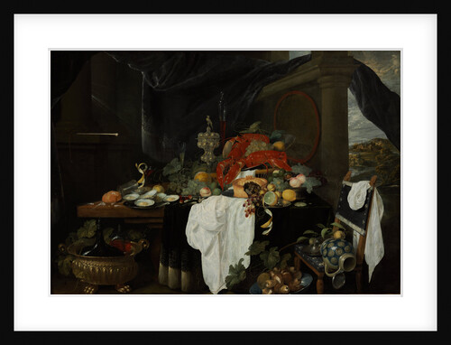 Pronk Still Life with Fruit, Oyters, and Lobsters, c. 1640 by Andries Benedetti