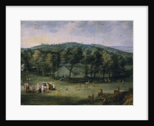 Infanta Isabella Clara Eugenia of Spain in the Parc de Mariemont, First third of 17th cen by Jan Brueghel the Elder