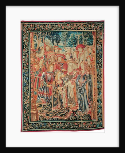 The Story of Troy. The Pardon of Helen, c. 1520 by Brussels Manufactory