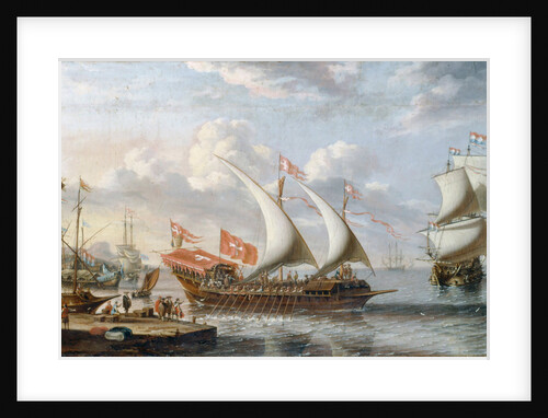 A Galley of Malta, c. 1680 by Lorenzo Castro