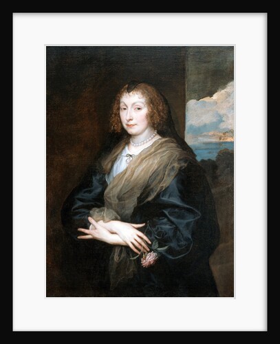 Portrait of a Woman with a Rose, Between 1635 and 1639 by Sir Anthonis van Dyck