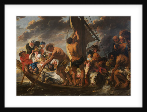 The Tribute Money. Peter Finding the Silver Coin in the Mouth of the Fish. (The Ferry Boat to Antwerp), 1616-1634 by Jacob Jordaens