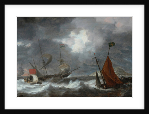 Sea storm with sailing ships, c. 1645 by Bonaventura Peeters the Elder