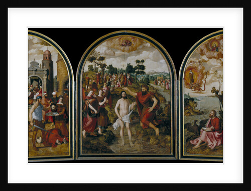 The triptych of Saint John the Baptist, 1549 by Pierre Pourbus