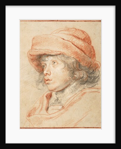 Rubenss Son Nicolaas Wearing a Red Felt Cap, 1625-1627 by Pieter Paul Rubens