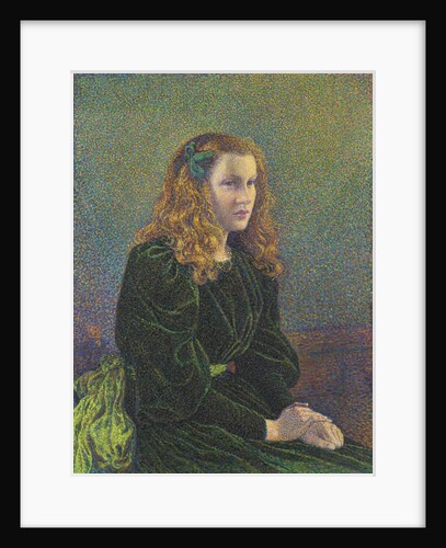 Jeune femme en robe verte (Germaine Maréchal), 1893 by Théo van Rysselberghe